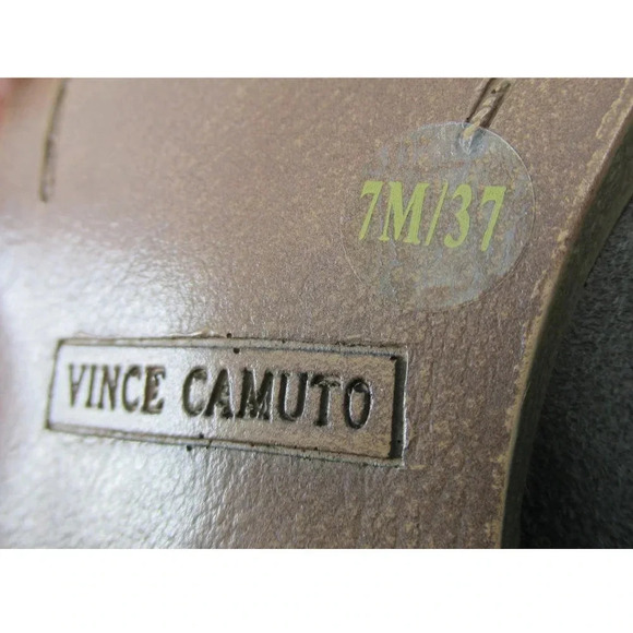 Vince Camuto FILEANA Ankle Bootie Suede Leather Split Shaft Heeled Gray Zip Sz 7 - Picture 7 of 8